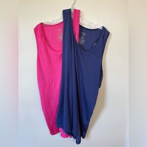 Danskin Pink and Blue Women's Tank Tops